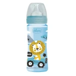 Chicco Well Being Polypropylene Bottle Medium Flow, Blue Color, 250 Ml - Chicco