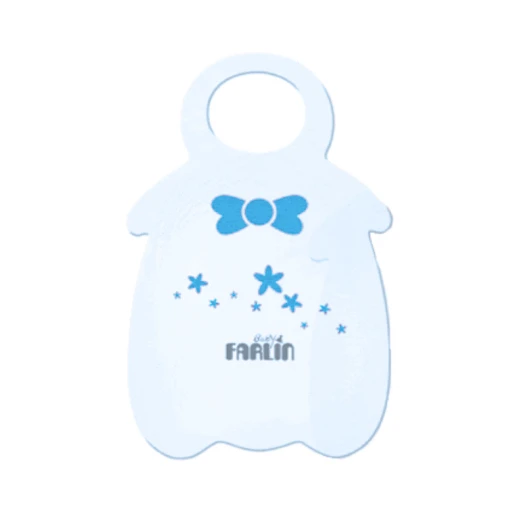 Farlin Baby Bib Tie, 1 Pack, ازرق Farlin Baby Bib Tie, 1 Pack, ازرق
