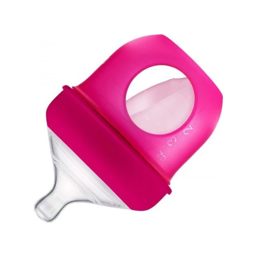 Boon, Nursh Reusable Silicone Pouch Bottle 4oz, Pink Boon, Nursh Reusable Silicone Pouch Bottle 4oz, Pink