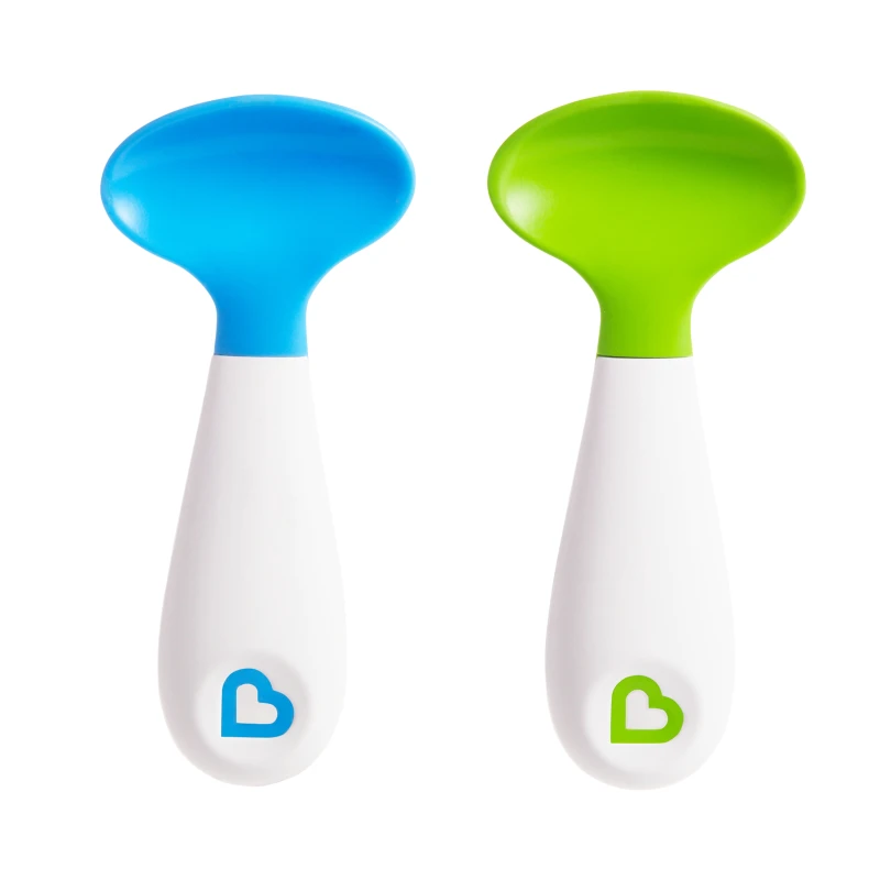 Munchkin Raise Toddler Spoon Set (Green&Blue) - Munchkin