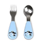 طقم أواني لطفلك لتدريب على اكل من سكيب هوب , البقر - سكيب هوب