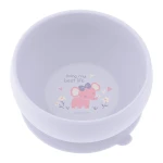 Stephen Joseph Silicone Bowl, Elephant Design, Light Purple Color - Stephen Joseph