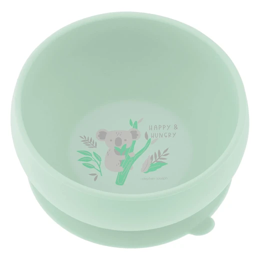 طبق طعام للاطفال, بتصميم الكوالا. باللون الاخضر من ستيفن جوزيف طبق طعام للاطفال, بتصميم الكوالا. باللون الاخضر من ستيفن جوزيف