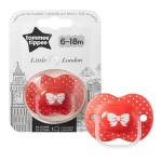 Tommee Tippee Little London Pacifier, 6-18 months, Red - Tommee Tippee
