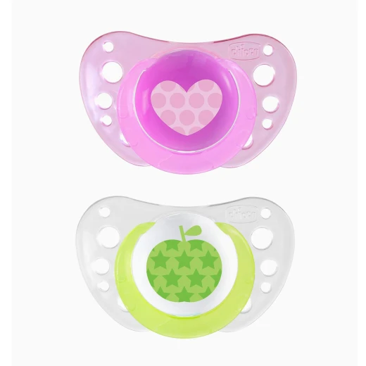 Chicco Physio Air Silicone (6-16 شهر ) Pink Chicco Physio Air Silicone (6-16 شهر ) Pink