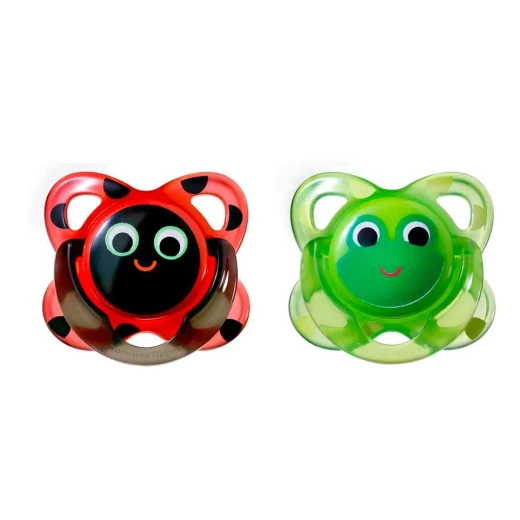 Tommee Tippee Suede Funky Face 6-12 months, 2 pcs Tommee Tippee Suede Funky Face 6-12 months, 2 pcs