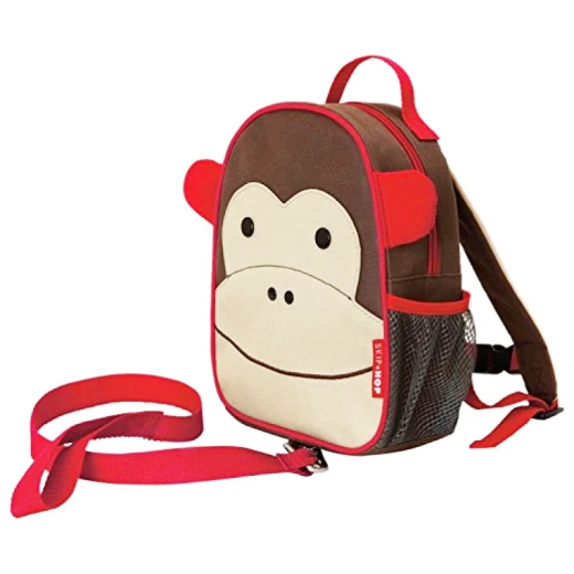 Skip Hop Zoo Little Kid and Toddler Safety Harness Backpack, Monkey Skip Hop Zoo Little Kid and Toddler Safety Harness Backpack, Monkey