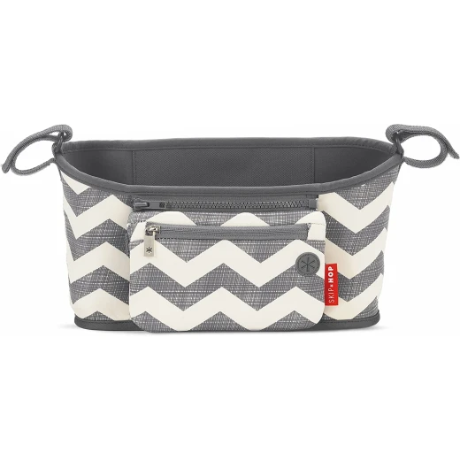 Skip Hop Universal Stroller Organizer: Insulated Beverage and Essentials Stroller Caddy, Chevron Skip Hop Universal Stroller Organizer: Insulated Beverage and Essentials Stroller Caddy, Chevron