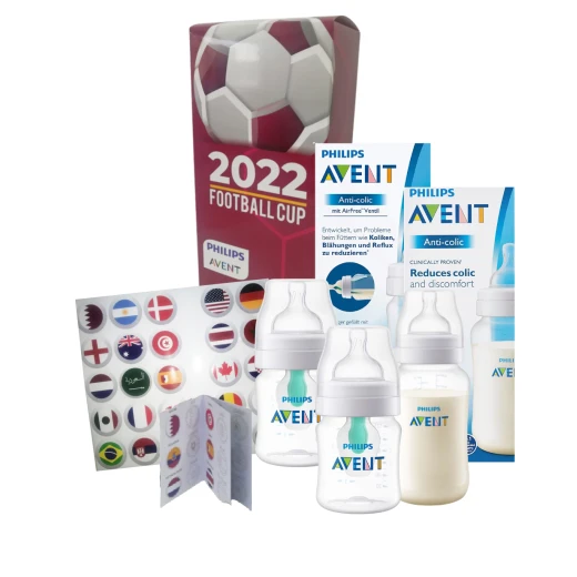 بكج كأس العالم 2022 الرضاعات المضادة للمغص من فيليبس افينت بكج كأس العالم 2022 الرضاعات المضادة للمغص من فيليبس افينت