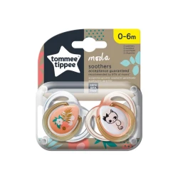 Tommee Tippee Moda Pacifier 0-6m, 2 Pieces