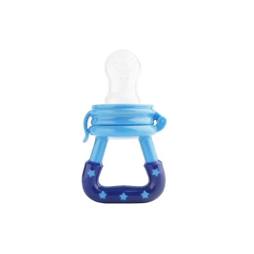 Smart Baby Silicone Food And Fruit Nibbler, Blue Color Smart Baby Silicone Food And Fruit Nibbler, Blue Color
