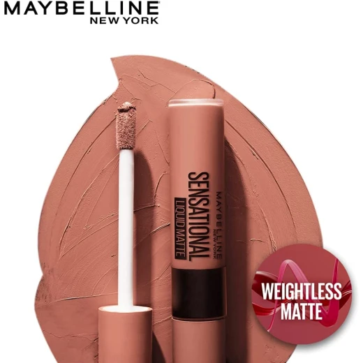 أحمر شفاه سائل مات من ميبيلين NU01 لون شفاه يدوم طويلاً عالي الصبغة 7 مل - Maybelline - Image 3