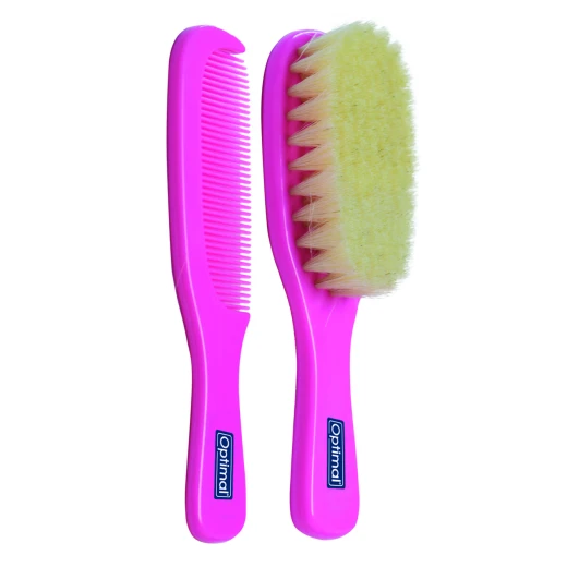 Optimal Brush And Comb Set, Pink Color - Optimal - Image 2