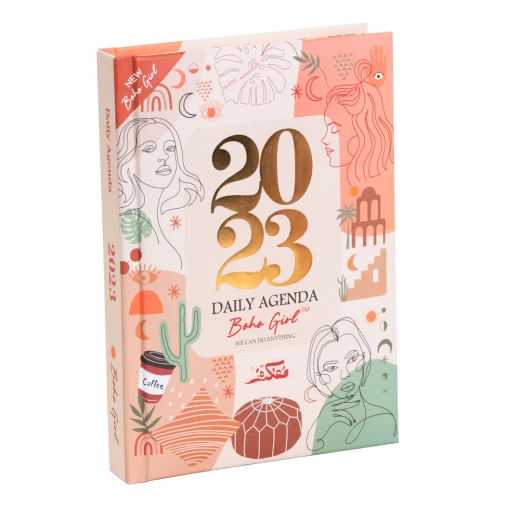 مجموعة هدايا أجندة 2023, بتصميم بوهو جيرل من مفكرة - مفكرة - Image 2