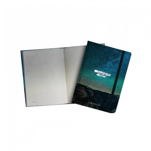 دفتر ملاحظات بتصميم غلاف الفضاء من مفكرة, مع مطاط, 20*15 سم, اللون الأخضر دفتر ملاحظات بتصميم غلاف الفضاء من مفكرة, مع مطاط, 20*15 سم, اللون الأخضر