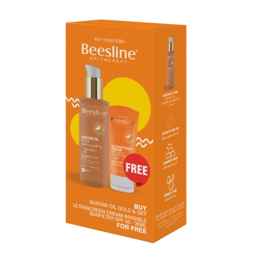 Beesline Suntan Oil Gold + Ultrascreen Cream Invisible Sunfilter Offer Beesline Suntan Oil Gold + Ultrascreen Cream Invisible Sunfilter Offer