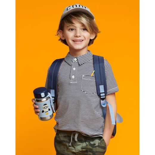 Skip Hop Spark Style Stainless Steel Straw Bottle, Rocket Design, 350 Ml - Skip Hop - Image 2
