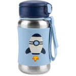 Skip Hop Spark Style Stainless Steel Straw Bottle, Rocket Design, 350 Ml - Skip Hop