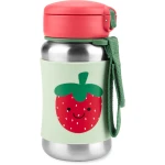 Skip Hop Spark Style Stainless Steel Straw Bottle, Strawberry Design, 350 Ml - Skip Hop
