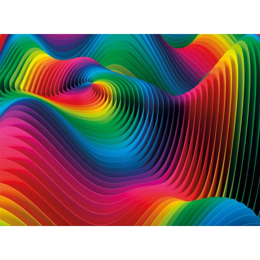 لعبة الأحجية مجموعة كلر بلوم, بتصميم أمواج ملونة, 500 قطعة من كليمنتوني - كليمنتوني - Image 4