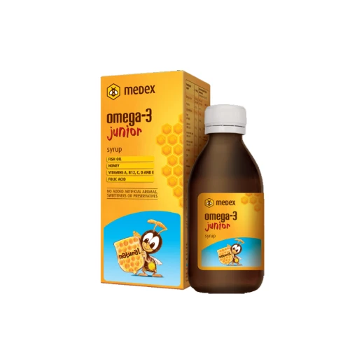 Medex Omega3 Junior ,140 Ml Medex Omega3 Junior ,140 Ml