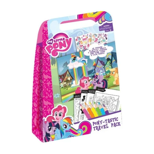 مجموعة PonyTastic Travel Pack للفتيات: مجموعة أنشطة متعددة الألوان مع ملصقات وحوامل وألوان ممتعة للسفر مجموعة PonyTastic Travel Pack للفتيات: مجموعة أنشطة متعددة الألوان مع ملصقات وحوامل وألوان ممتعة للسفر