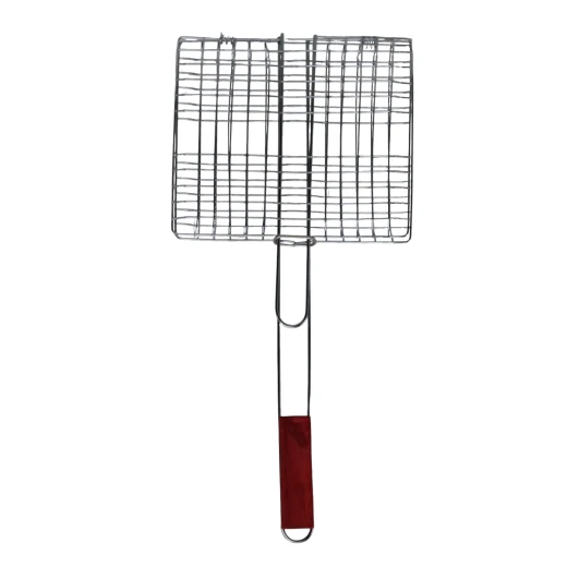 BBQ Grill Net With Wooden Handle, 20*24 Cm BBQ Grill Net With Wooden Handle, 20*24 Cm