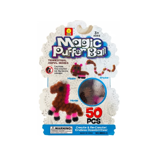 Magic Puffer Ball, assorted shapes 50 Pieces الكرة النفخة السحرية اشكال متنوعة 50 قطعة Magic Puffer Ball, assorted shapes 50 Pieces الكرة النفخة السحرية اشكال متنوعة 50 قطعة