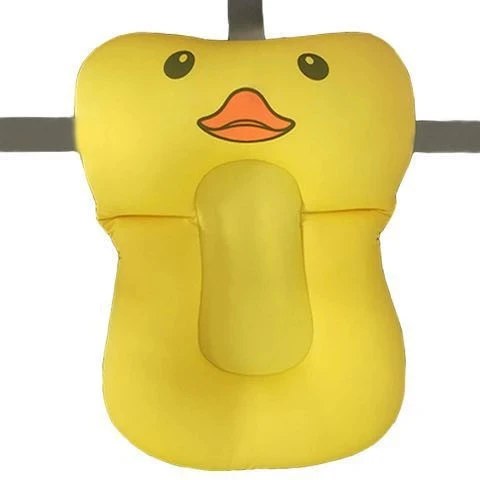 Newborn Baby Bath Seat Support Mat, Yellow Color
