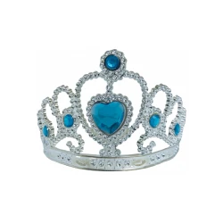 Children Princess Crown, Small Hearts Design, Blue Color