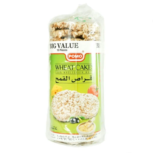 كعك ارز القمح خالي من السكر م, 140 جرام, 15 قطعة من بومو كعك ارز القمح خالي من السكر م, 140 جرام, 15 قطعة من بومو