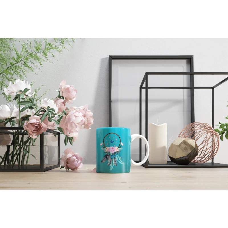 مج زجاج بتصميم لاقطة الاحلام