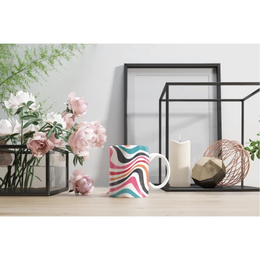 مج زجاج بتصميم الزيبرا الملون مج زجاج بتصميم الزيبرا الملون