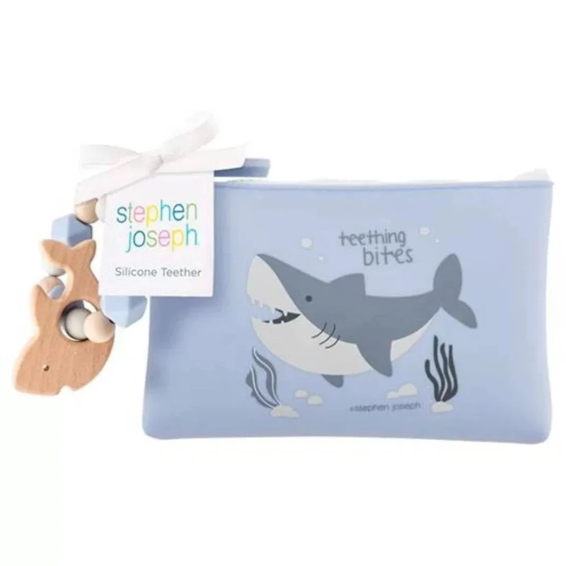 Stephen Joseph Silicone Teethers Shark - Stephen Joseph