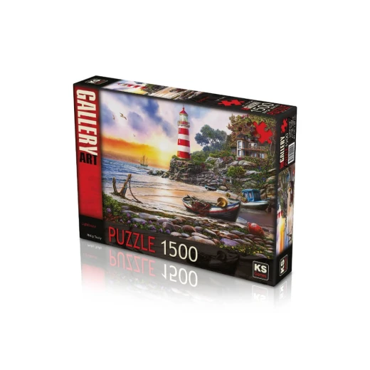 أحجية 1500 قطعة, بتصميم المنزل المضيء من كي اس جيمز أحجية 1500 قطعة, بتصميم المنزل المضيء من كي اس جيمز