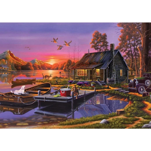 أحجية 2000 قطعة, بتصميم منزل على البحيرة من كي اس جيمز - كي اس جيمز - Image 2