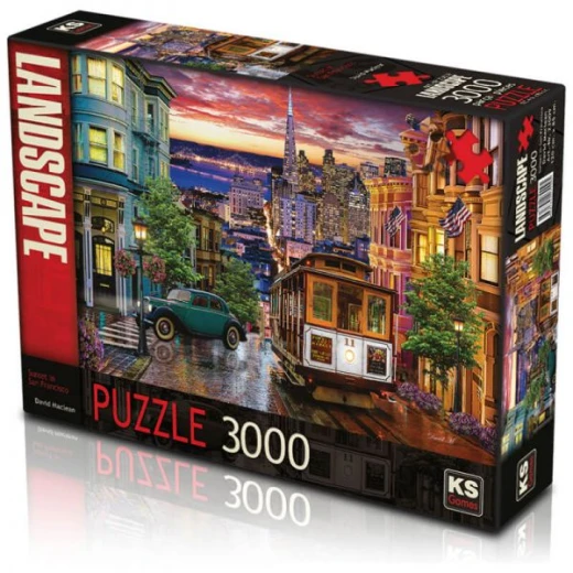أحجية 2000 قطعة, بتصميم الغروب في سان فرانسيسكو من كي اس جيمز أحجية 2000 قطعة, بتصميم الغروب في سان فرانسيسكو من كي اس جيمز