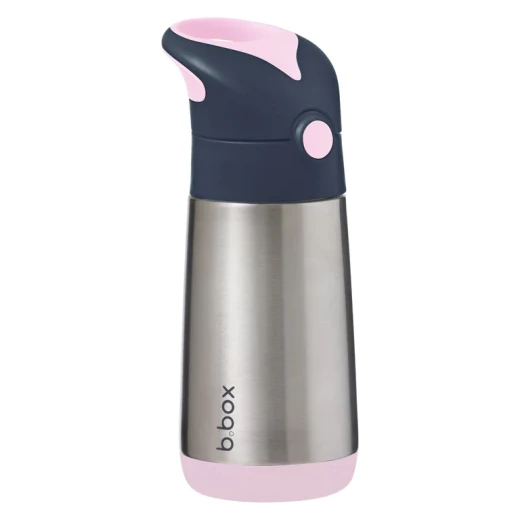 B.Box Insulated Drink Bottle, Rose Color, 350 Ml B.Box Insulated Drink Bottle, Rose Color, 350 Ml