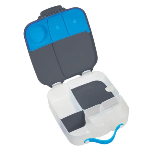 B.Box Kids Mini Lunch Box – Blue Slate, 6.7 x 17 x 18.5 cm, Compact & Leak-Resistant, BPA-Free - B.Box - Image 2