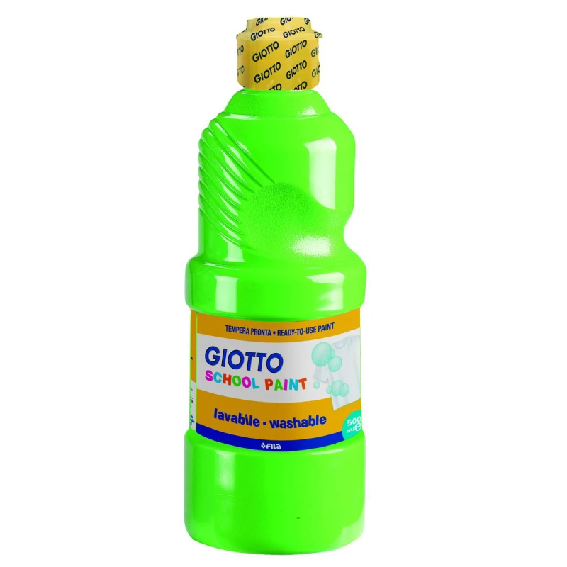 Giotto School Paint, Cinnabar Green Color, 500 Ml - Giotto