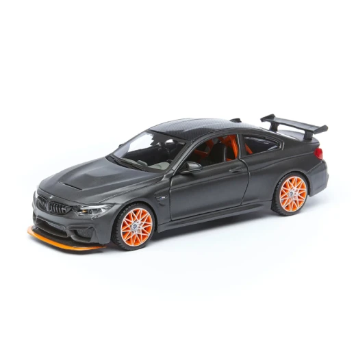 مايستو بي ام دبليو M4 GTS موديل سيارة سوداء بمقياس 1:24 قابلة للتجميع أبواب قابلة للفتح عجلات دوارة