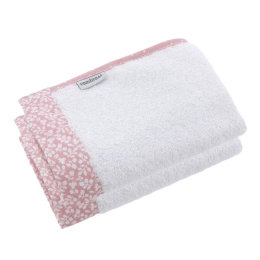 Cambrass Forest towel Set, Pink Color, 25*35 Cm, 2 Pieces - Cambrass - Image 2