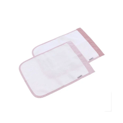 منشفة اطفال فتشي, باللون الزهري, 25*35 سم, قطعتان من كامبراس - كامبراس - Image 2
