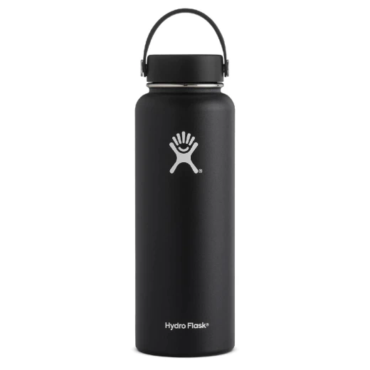 Hydro Flask Wide Mouth Flex Cap, Black, 1.18 Liter Hydro Flask Wide Mouth Flex Cap, Black, 1.18 Liter