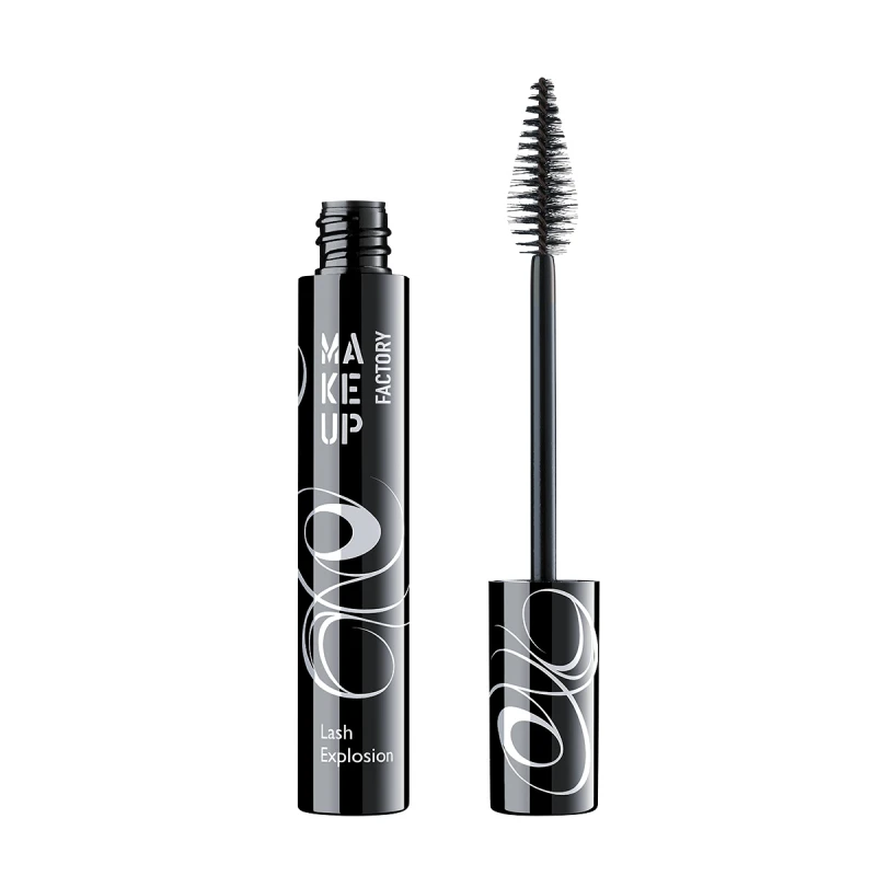 Makeup Factory Lash Explosion Mascara Dramatic Volume for Sensitive Eyes Long Lasting Eyelash Enhancer 01 - Makeup Factory
