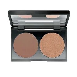 Make up Factory Duo Bronze & Highlight Palette Radiant Glow Makeup Kit Buildable Coverage