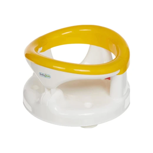 مقعد استحمام وإطعام الطفل, باللون الاصفر من بيبي جيم مقعد استحمام وإطعام الطفل, باللون الاصفر من بيبي جيم