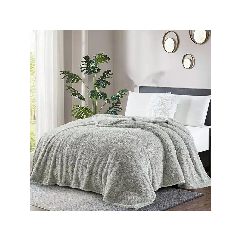Nova Home Fur Fluffy Blanket - King/Super King - Grey - Nova Home