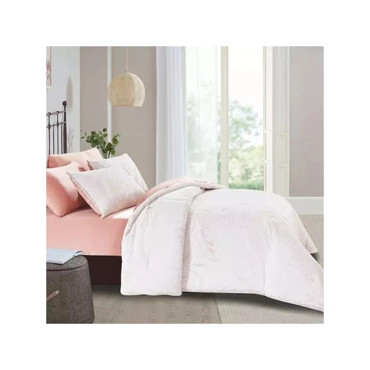 Nova Home Serengeti Winter Back-Print Comforter Set - Single/Twin - Blush 4 Pcs Nova Home Serengeti Winter Back-Print Comforter Set - Single/Twin - Blush 4 Pcs