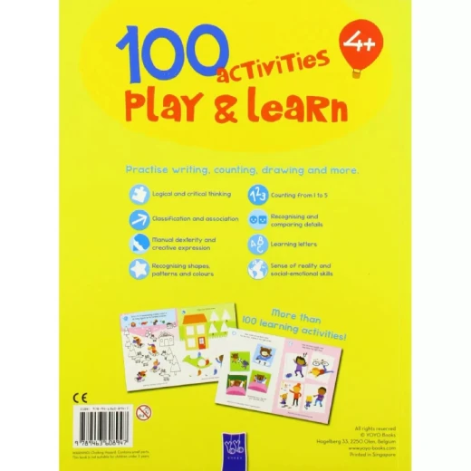 كتاب انشطة للاطفال,العب وتعلم 100 نشاط - كتب ليدي بيرد - Image 2